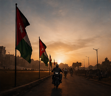 مسيرة الفرسان في حمى الأردن